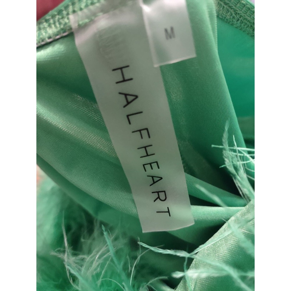 NWT Halfheart Green Feather Jumpsuit Size M - Picture 5 of 7